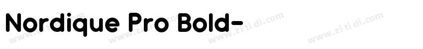 Nordique Pro Bold字体转换